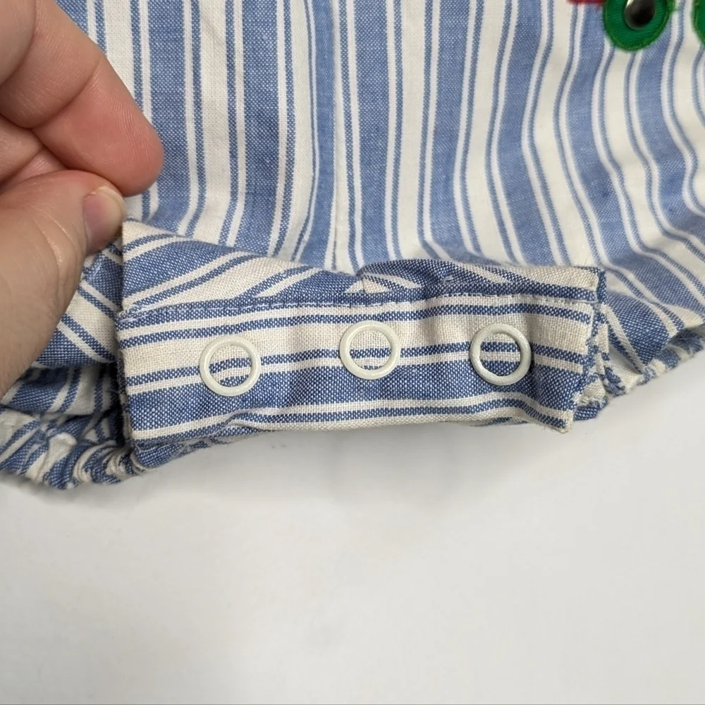 Vintage blue white red engineer 3 piece set 3-6mo